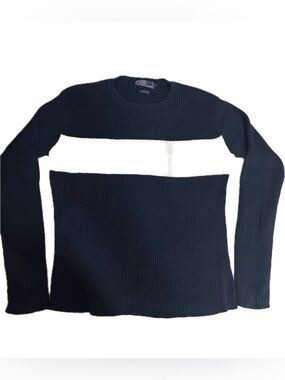 Vintage Polo by Ralph Lauren Nautical Pull-Over Ribbed Sweater